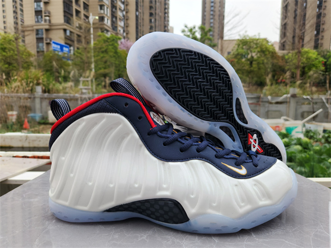 Men's Air Foamposite Pro White Shoes 010